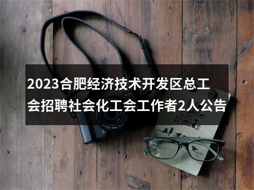 2023合肥经济技术开发区总工会招聘社会化工会工作者2人公告 图片