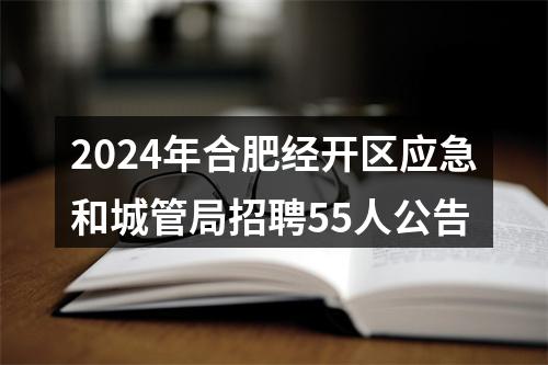 2024年合肥经开区应急和城管局招聘55人公告 图片